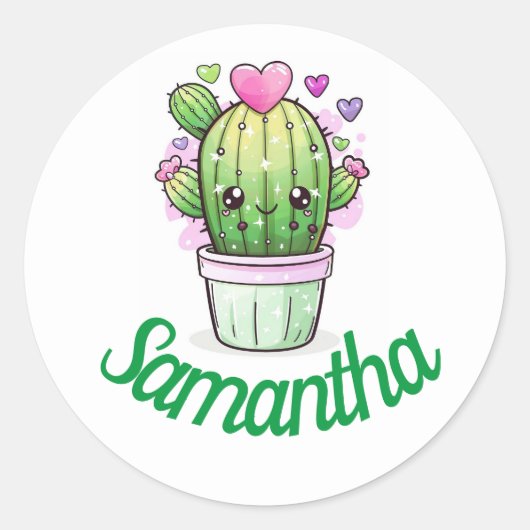 Personalisierter niedlicher Aufkleber/Siegel Runder Aufkleber (Vorderseite)