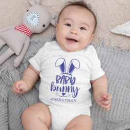 Personalisierter Niedlicher Baby Bunny Oster Strampler