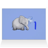 Personalisierter niedlicher Baby-Elefant-1. (Innenansicht Horizontal (Oben))