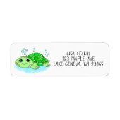 Personalisierter Niedlicher Baby Turtle Cartoon (Vorne)