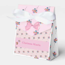 Personalisierter Niedlicher Bär und Balloons Geschenkschachtel