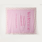 Personalisierter Niedlicher Bär und Balloons Wandteppich (Vorderseite (Horizontal))