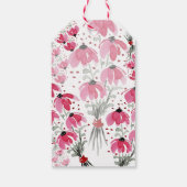 Personalisierter Niedlicher Boho Pink Geschenkanhänger (Rückseite)