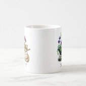 Personalisierter Niedlicher Bunnies-Girl Kaffeetasse (Mittel)
