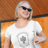 Personalisierter Niedlicher Cactus Junggeselinnen- T-Shirt