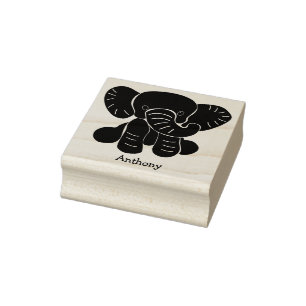 Personalisierter Niedlicher Cartoon Baby Elephant Gummistempel
