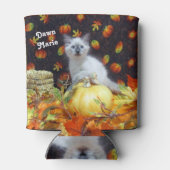 Personalisierter Niedlicher Cat Fall / Herbst / Ha Dosenkühler (Rückseite)