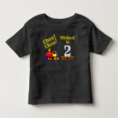 Personalisierter niedlicher Choo Choo Kleinkind T-shirt (Vorderseite)