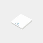 Personalisierter niedlicher Dinosaurier Post-it Klebezettel (angewinkelt)