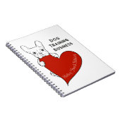 Personalisierter Niedlicher Franziskaner mit einem Notizblock (Rechte Seite)