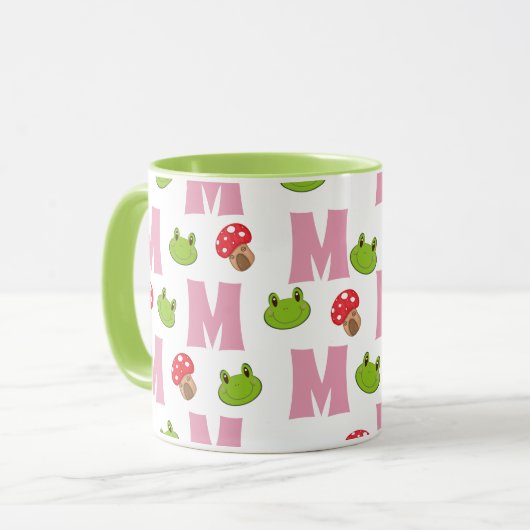 Personalisierter Niedlicher Frosch Tasse (Vorderseite Links)