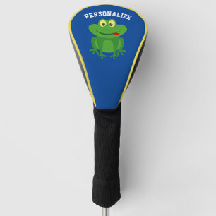 Personalisierter niedlicher Froschlogo individuell Golf Headcover