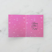 Personalisierter Niedlicher Funny Pet Foto Vaterta Karte (Innenseite)