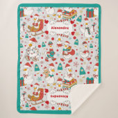 Personalisierter Niedlicher Gänsename Sherpadecke (Vorderseite)