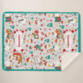Personalisierter Niedlicher Gänsename Sherpadecke (Vorderseite (Horizontal))