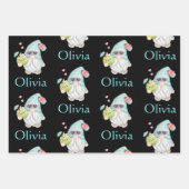 Personalisierter Niedlicher Gnome - Weihnachten Geschenkpapier Set (Vorderseite 3)