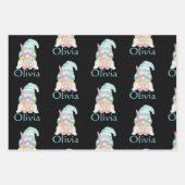 Personalisierter Niedlicher Gnome - Weihnachten Geschenkpapier Set (Vorderseite)