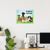 Personalisierter Niedlicher Hund Poster (Heimbüro)
