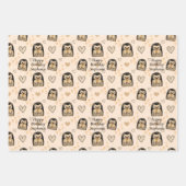 Personalisierter Niedlicher Igel - Geschenkpapier (Vorderseite 2)