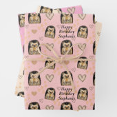 Personalisierter Niedlicher Igel - Geschenkpapier Set (Beispiel)