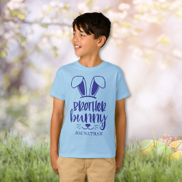 Personalisierter Niedlicher Junge Bruder Bunny Ost T-Shirt