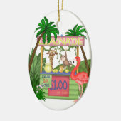 Personalisierter Niedlicher Jungtierstand Lemonade Keramik Ornament (Links)