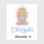 Personalisierter Niedlicher Kawaii Blue Royal Prin Aufkleber (Blatt)
