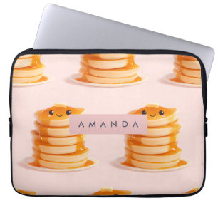 Personalisierter Niedlicher Kawaii Pancake Stapel Laptopschutzhülle