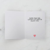 Personalisierter Niedlicher Koala-ty-Valentinstag  Karte (Innenseite)