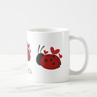 personalisierter niedlicher Ladybug Kaffeetasse