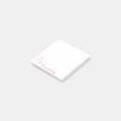 Personalisierter Niedlicher Lama mit Lattern und B Post-it Klebezettel (angewinkelt)