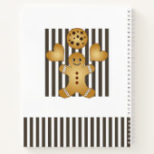 Personalisierter Niedlicher Lebkuchen Mann Keks Notizblock (Rückseite)