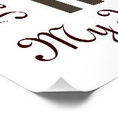 Personalisierter Niedlicher Lebkuchen Mann Keks Poster (Ecke)