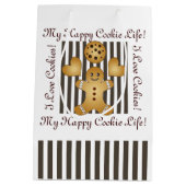 Personalisierter Niedlicher Lebkuchen Mann Kekse K Mittlere Geschenktüte (Rückseite)