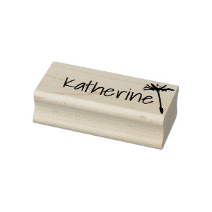 Personalisierter Niedlicher Löwenzahn Gummistempel