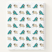 Personalisierter Niedlicher Mops Notizblock (Rückseite)