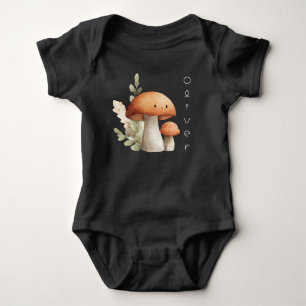 Personalisierter Niedlicher Mushroom Baby Bodysuit Strampler