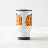 Personalisierter Niedlicher Orangenkürbis Reisebecher (Mittel)