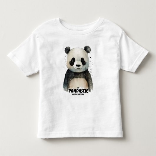 Personalisierter Niedlicher Panda-T - Shirt (Vorderseite)