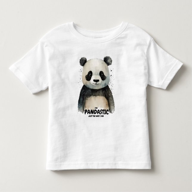 Personalisierter Niedlicher Panda-T - Shirt (Vorderseite)