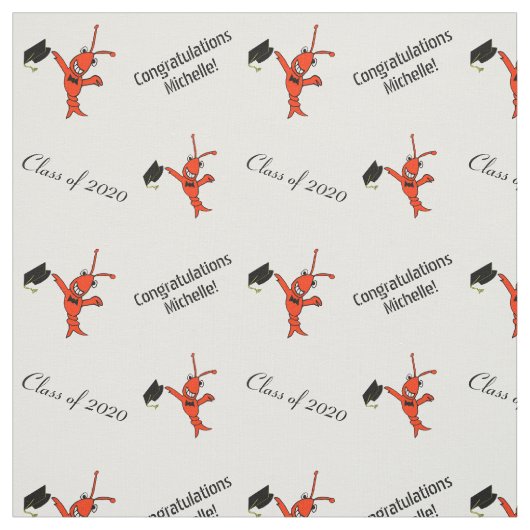 Personalisierter niedlicher Panzerkrebs-Abschluss Stoff (Muster)