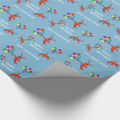 Personalisierter niedlicher Panzerkrebs-Hummer Geschenkpapier (Ecke)