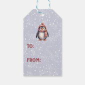 personalisierter niedlicher Pinguin-Anhänger Geschenkanhänger (Rückseite)