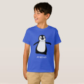 Personalisierter niedlicher Pinguin-Illustrator T-Shirt (Vorne ganz)
