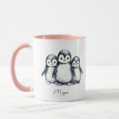 Personalisierter Niedlicher Pinguin Tasse (Links)