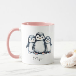 Personalisierter Niedlicher Pinguin Tasse