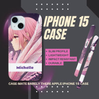 Personalisierter Niedlicher Pink Anime Girl iPhone