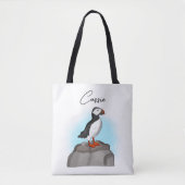 Personalisierter, Niedlicher Puffin Tasche (Vorderseite)