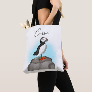 Personalisierter, Niedlicher Puffin Tasche