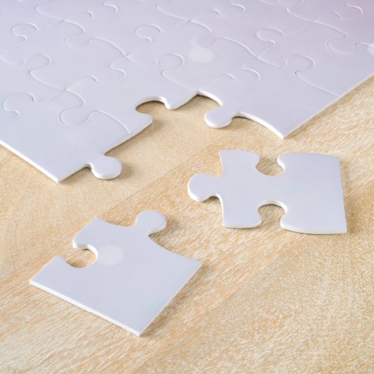 Personalisierter Niedlicher Regenbogen Einhorn Car Puzzle (Seite)